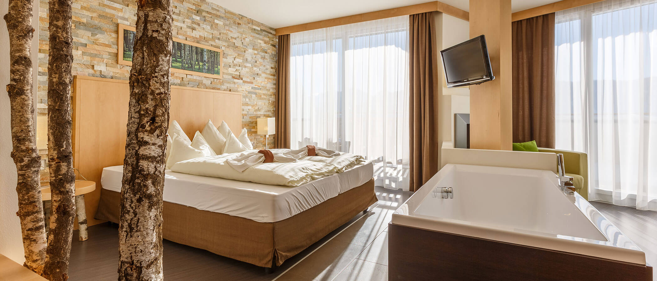 Camere - vista interna - soggiorno - Hotel Amaten