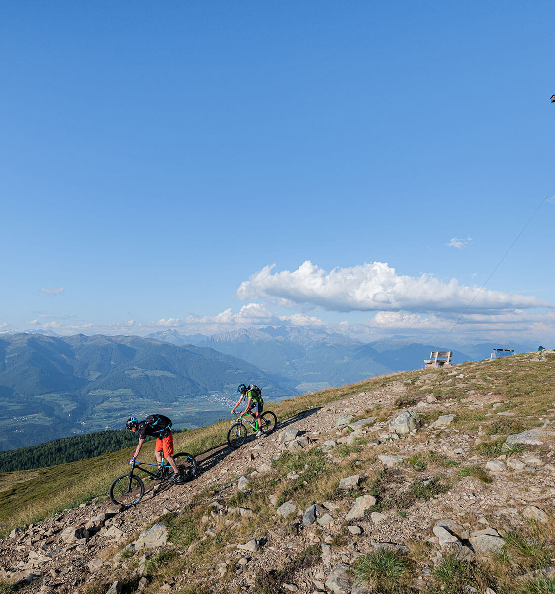 MTB im Sommer auf dem Berg - Hotel Amaten